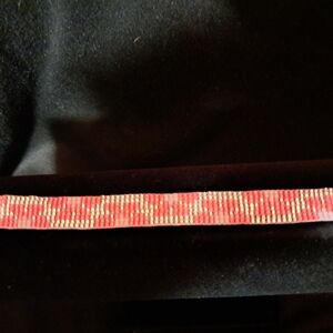 Handmade Pink, Silver, And Lavendar Miyuki Seed Beed Bracelet, Daisies